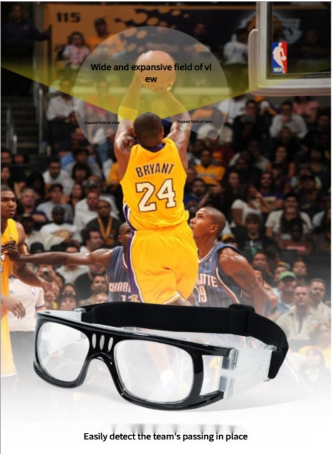 Occuwzz OCCUWZZ Professional Anti-Fog Impact Resistant Sports Glasses for Basketball & Football – UV400 Protection, Adjustable Lightweight Frame with Ventilation – Men’s Goggles for Desert Climate (Black)  - Image 5