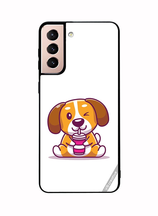 VR CREATIVE Protective Case Cover For Samsung Galaxy S21 Plus 5G Cute Dog Design Multicolour - Image 1