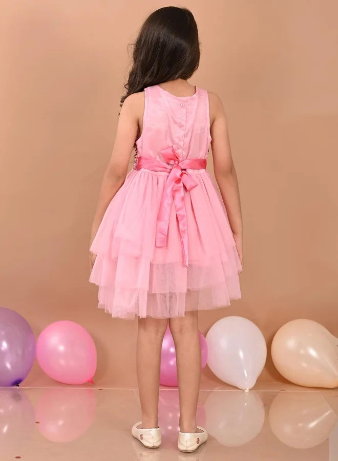 LILPICKS Sequin Tulle Party Dress