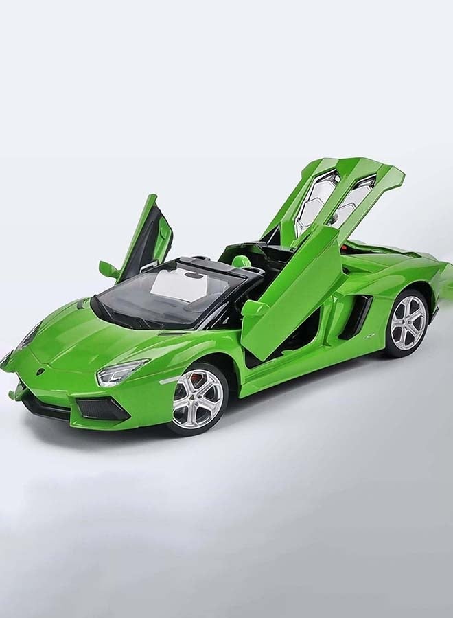 D-Power لامبورغيني أفينتادور رودستر خضراء | نسخة مصغرة، قطعة مثالية للمجمعين، سيارات هايبر | تفاعل مع الأبواب والغطاء اجمع القفز مع الأضواء والأصوات | الحجم 1:32، للأطفال 3 سنوات فما فوق  - Image 5