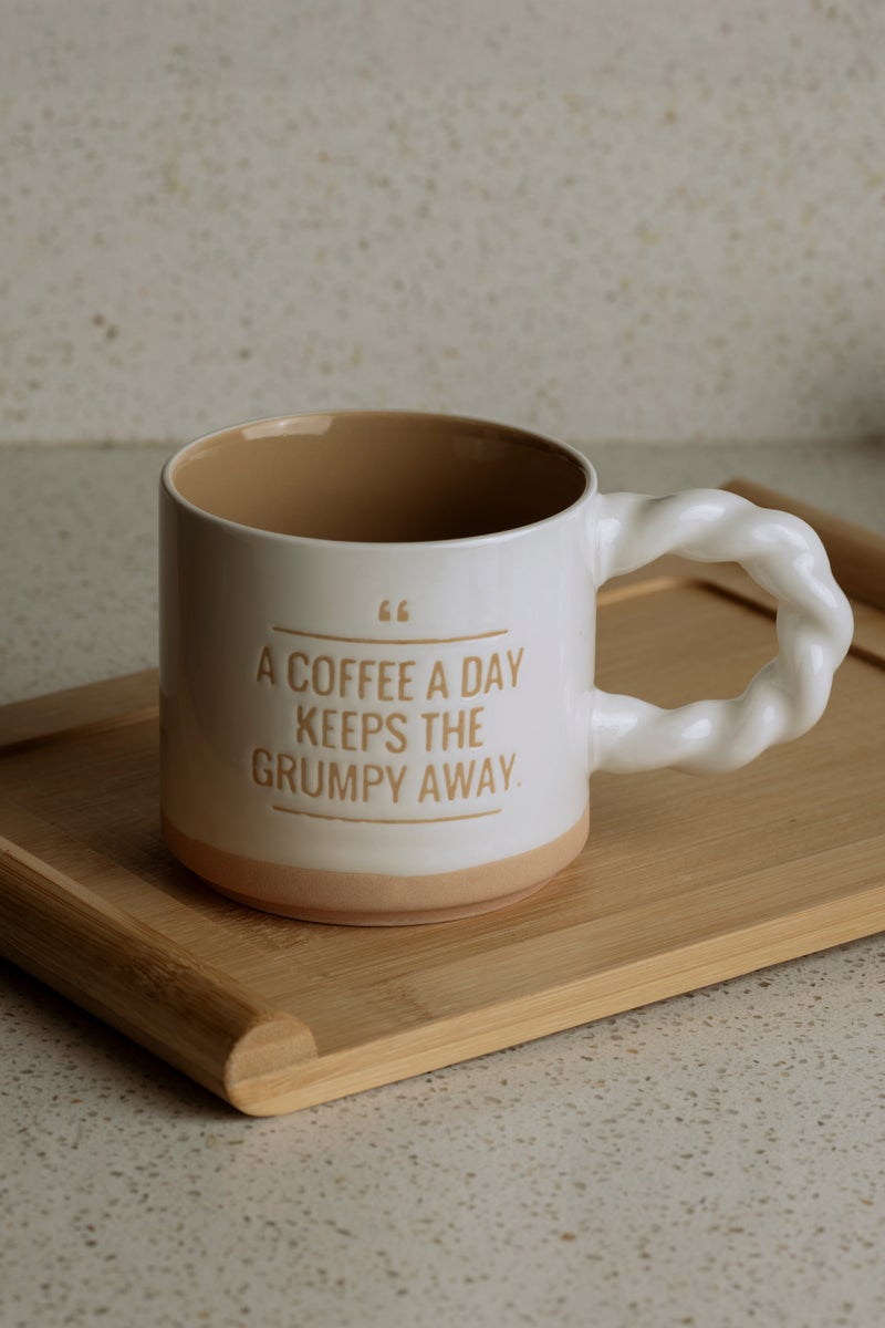 Words Co. Grumpy Away Coffee Mug - White - Image 1