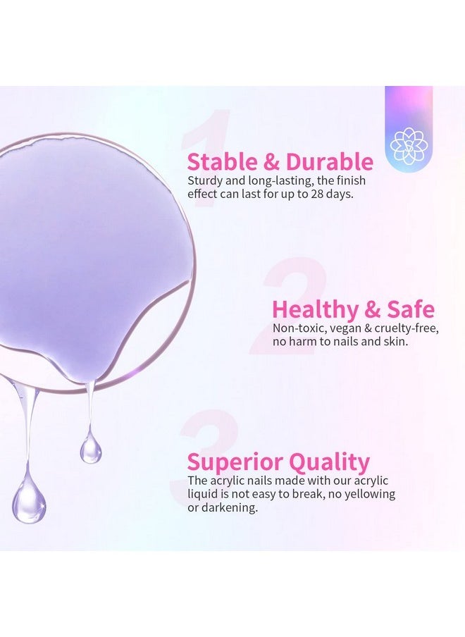 Saviland 4.06 Oz Monomer Acrylic Nail Liquid - 120Ml Acrylic Liquid For Acrylic Powder Non-Yellowing Formula For Acrylic Nails Application Nail Extension & Carving Nail Starter Home Diy  - Image 5