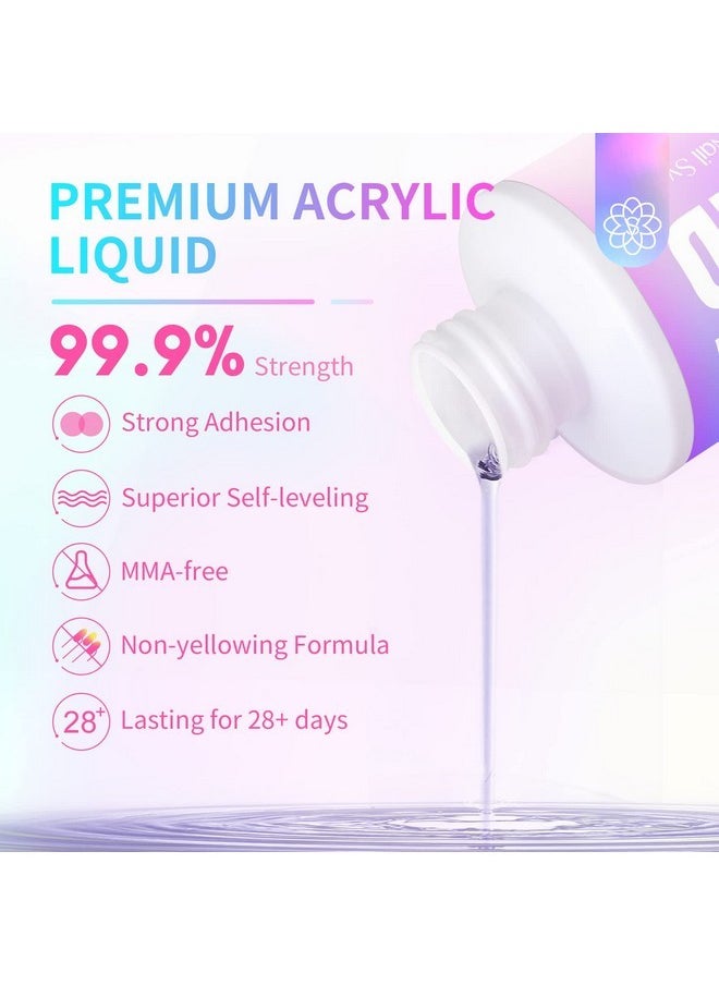 Saviland 4.06 Oz Monomer Acrylic Nail Liquid - 120Ml Acrylic Liquid For Acrylic Powder Non-Yellowing Formula For Acrylic Nails Application Nail Extension & Carving Nail Starter Home Diy  - Image 3