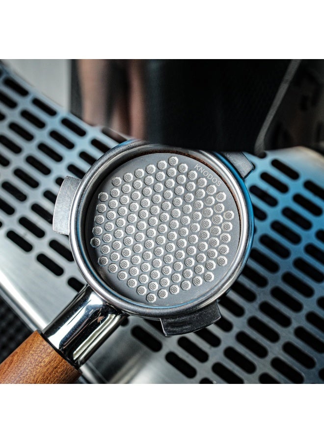 Chabeia 53mm Espresso Puck Screen, 0.8mm Thin Coffee Espresso Filter Screen Slim Fine Mesh Reusable Even Extraction Food Grade 316 Stainless Steel Filter for Espresso Portafilter Filter Basket （Silver） - Image 2