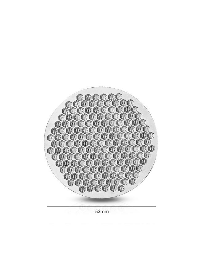 Chabeia 53mm Espresso Puck Screen, 0.8mm Thin Coffee Espresso Filter Screen Slim Fine Mesh Reusable Even Extraction Food Grade 316 Stainless Steel Filter for Espresso Portafilter Filter Basket （Silver） - Image 4