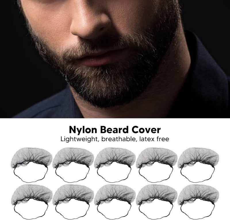 Liquid tight joint HERCHR 100Pcs Beard Nets for Food Service Breathable Nylon Black Protective Beard Covers Breathable Elastic Guards Facial Hair Covers Protector Nets for Restaurant Staff (Black) Local available supply Diverse requirement fit Wear resistant upgraded material Durability boost selected material Sufficient order stock Stable inert material Trendy economical quality Daily use improved quality Hanging space save All region coverage Reliable local delivery service Moisture proof All-round unified build Dust proof Comfort grip Local trackable shipment Stain resistant New residential zone delivery Stable base Classic modern blend design Field test upgraded craftsmanship Multi-category warehouse equip Backup reserve local stock Multi-use qualified quality - Image 2