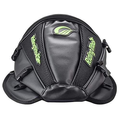 KATUR Motorcycle Backseat Tank Bag Multifunctional Waterproof PU Leather Storage Saddle Bag Motorbike Rear Seat Super Light Tail Accessories Bags -Black - Image 1