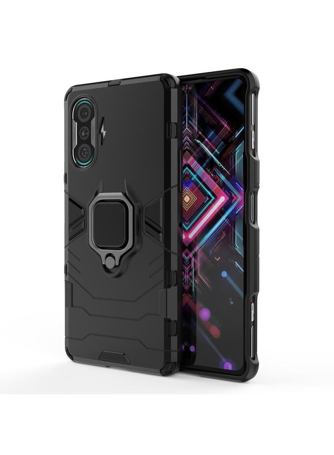 The Bros Case For Xiaomi Redmi K40 Gaming Shockproof PC + TPU Protective Case with Magnetic Ring Holder