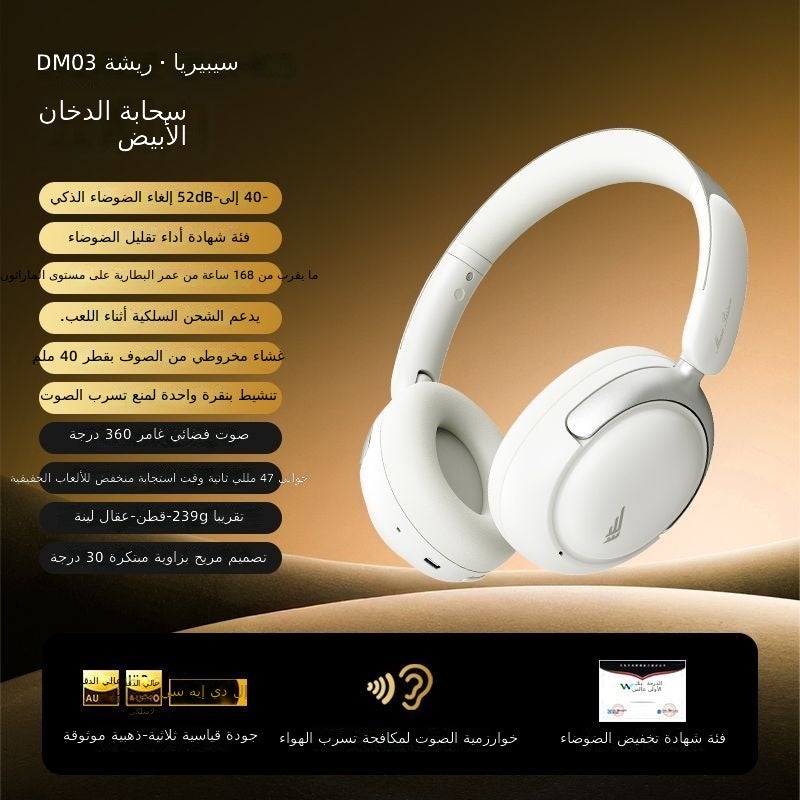 XIBERIA DM03 Wireless Over-Ear Headphones with Adaptive Active Noise Cancellation, Long Battery Life - Image 1