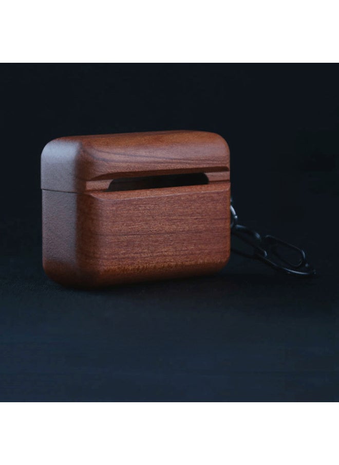 Generic - Suitable For AirPods Pro2 Wooden Wireless Headset Bluetooth Protective Cover AirPods3 Anti-fall Fungus Case-Color:Maple-Applicable Model:Airpods 3 - Image 1