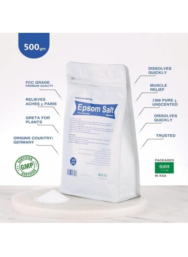 SOCA Epsom salt (Epsom salt) 100% pure - 500 g - Image 2