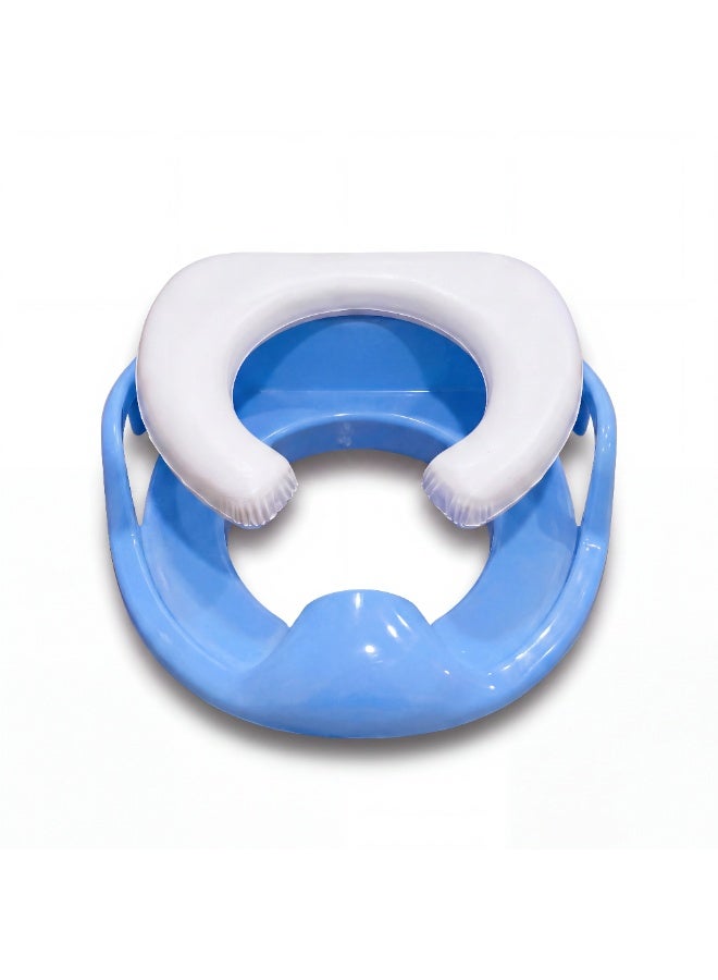 Premium Potty Training Seat for Toddlers with Handles & Splash Guard - Secure Baby Toilet Trainer Ring - Soft Paded - Image 4