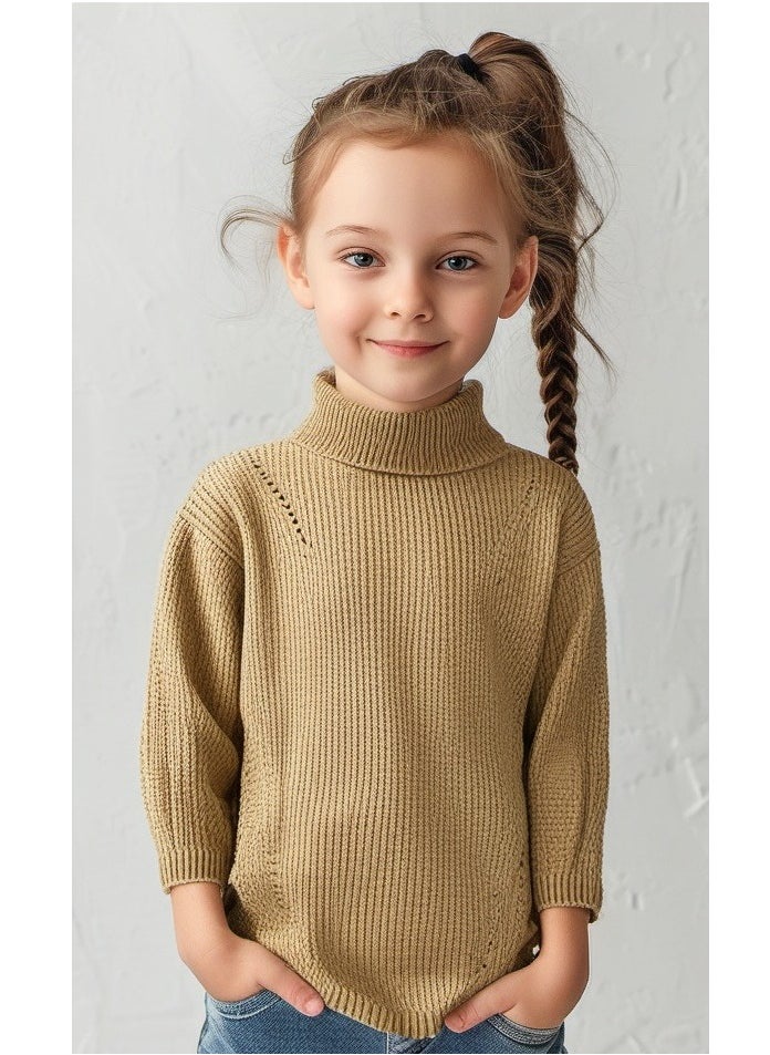 Zara Zara Kids /Dress Knitted Jumper With Long Sleeves Size 2-3 Year - Beige  - Image 1
