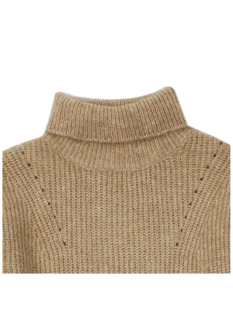 Zara Zara Kids /Dress Knitted Jumper With Long Sleeves Size 2-3 Year - Beige  - Image 3