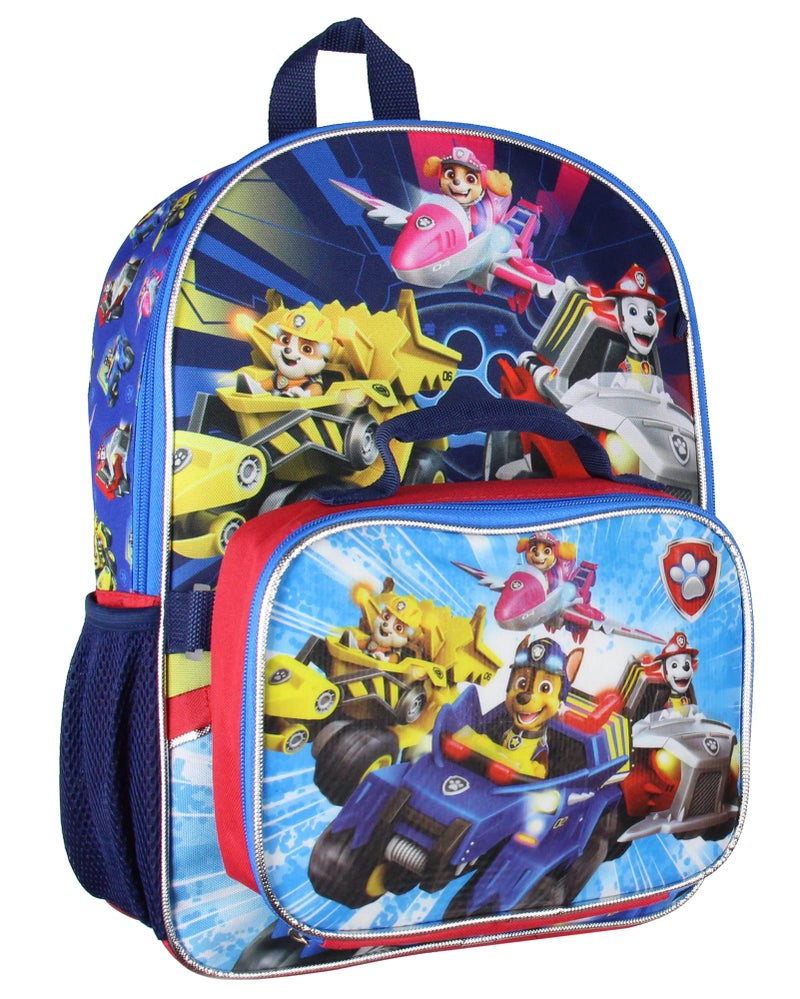 Bioworld Paw Patrol 16" Backpack Lunch Tote Pencil Bag Water Bottle Snack Pack 7 Pc Set Kids School Backpack - Image 2