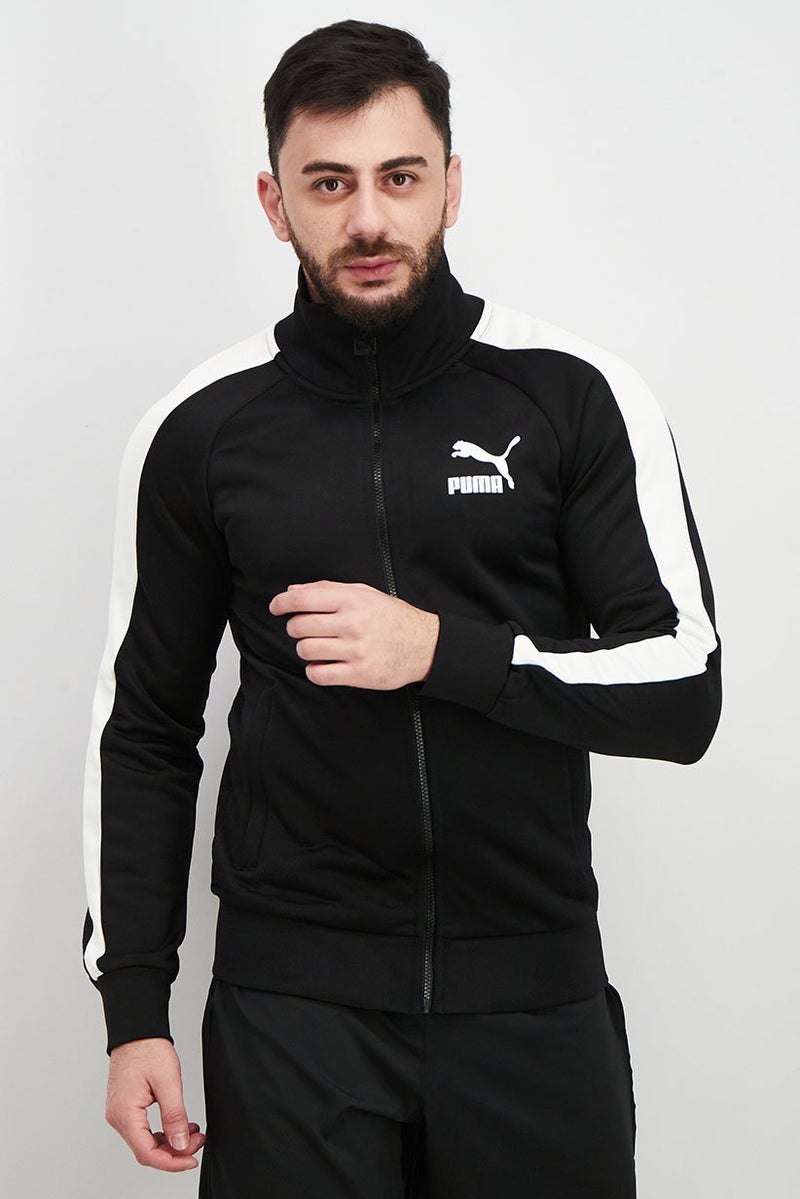 PUMA Men Sportswear Fit Training Jacket, Black and White - Image 1