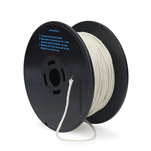 EricX Light Zinc Core Candle Wick 225ft Spool Specialize for Votive or Container Candle Making,Large - Image 2
