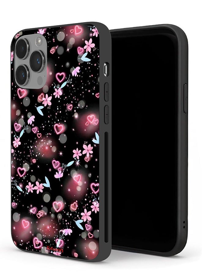 Tolwak Apple iPhone 14 Pro Protective Case Small Hearts And Flowers - Image 1