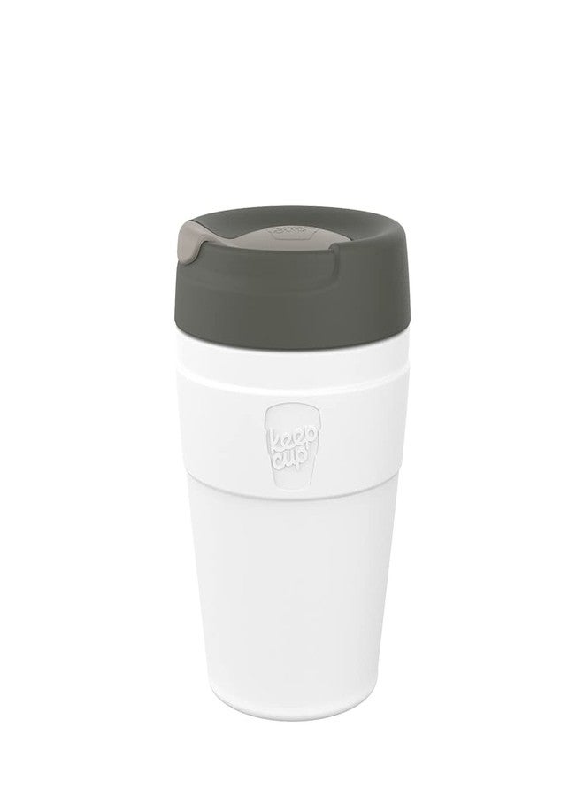 KeepCup كوب KeepCup المسافر، كوب سفر قابل لإعادة الاستخدام - كوب فولاذي مقاوم للصدأ مع عزل فراغي وغطاء مانع للتسرب - 12 أونصة/340 مل - قهوة - Image 1