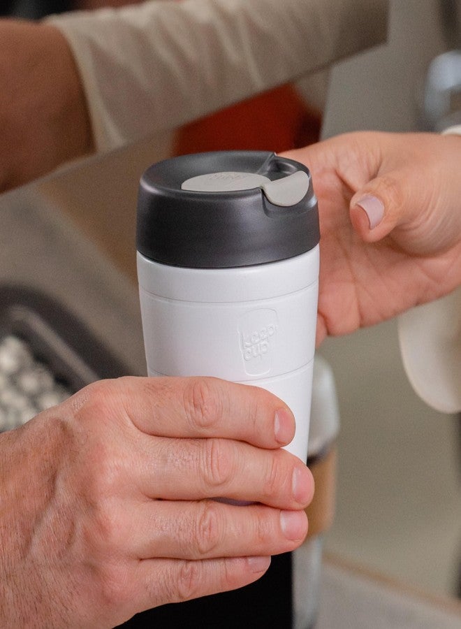KeepCup كوب KeepCup المسافر، كوب سفر قابل لإعادة الاستخدام - كوب فولاذي مقاوم للصدأ مع عزل فراغي وغطاء مانع للتسرب - 12 أونصة/340 مل - قهوة - Image 4