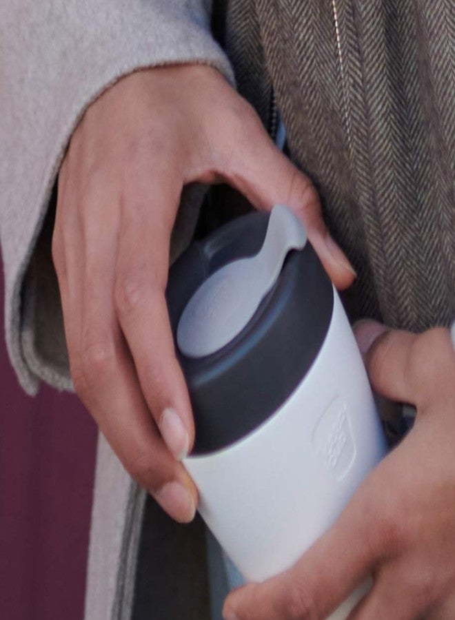 KeepCup كوب KeepCup المسافر، كوب سفر قابل لإعادة الاستخدام - كوب فولاذي مقاوم للصدأ مع عزل فراغي وغطاء مانع للتسرب - 12 أونصة/340 مل - قهوة - Image 2