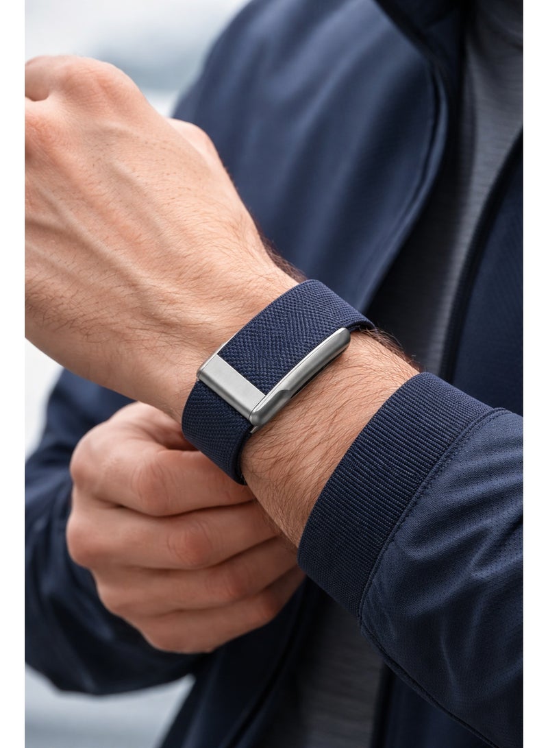 Replacement Band Compatible with WHOOP MG / One / Peak / Life, Adjustable Nylon Wrist Strap with Silver U-Shape Connector, Band Only, Not for WHOOP 4.0 - Image 3