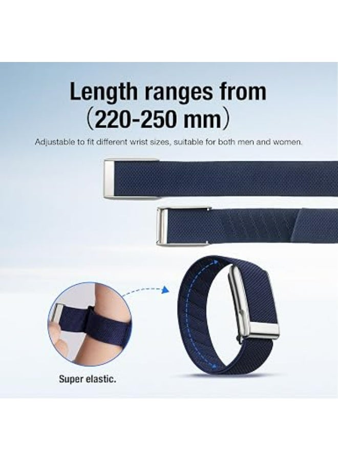 Nylon Replacement Band Compatible with WHOOP MG Adjustable Breathable Wrist Strap with Silver U Connector Band Only Tracker Not Included - Image 3
