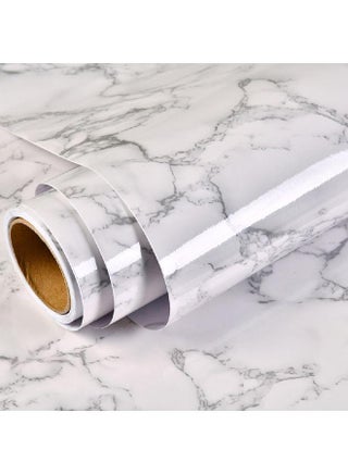Marble Sticky Back Plastic Contact Paper Self Adhesive Wallpaper Waterproof Roll for Kitchen Countertop Furniture Easy to Remove White/Grey 60x1000cm - pzsku/Z121E48A3FADD35BE1C15Z/45/1742348505/16a042a2-6230-4627-90a1-44c06e4fc32d