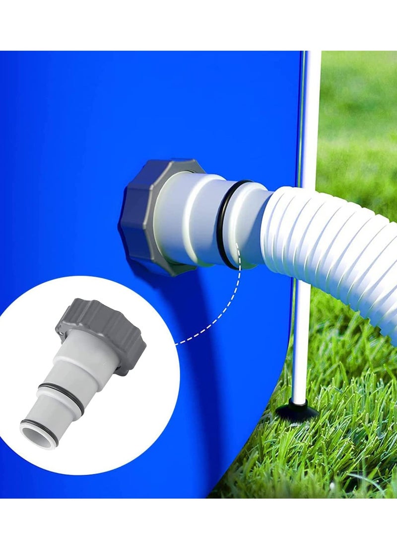 Excefore Pool Pump Hose Connector, for 38 mm and 32 mm Hose Pipe, 4PCS Hose Adapters, for Connection Pumps Fits Filter Pumps, Chlorine Generators, and Salt Systems with Threaded Hose Connections - Image 5