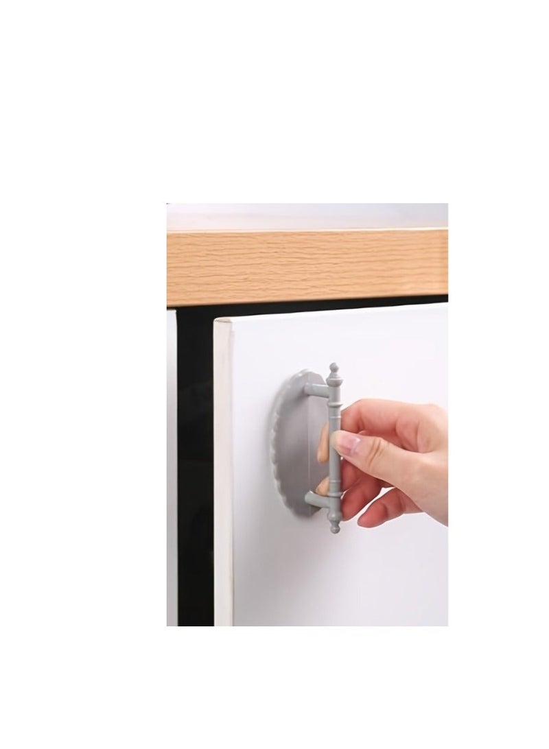 1pc Strong and Punch-Free Cabinet Door Handle for Wardrobes and Glass Doors - Easy Push-Pull Sliding and Nail-Free Installation  - Image 5