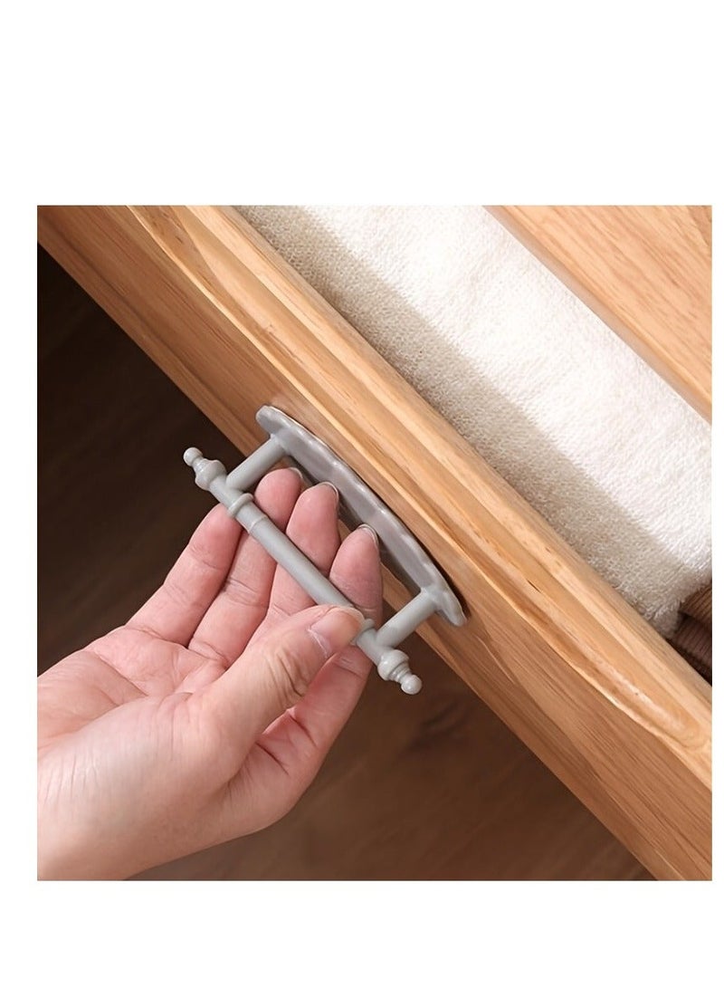 1pc Strong and Punch-Free Cabinet Door Handle for Wardrobes and Glass Doors - Easy Push-Pull Sliding and Nail-Free Installation  - Image 4