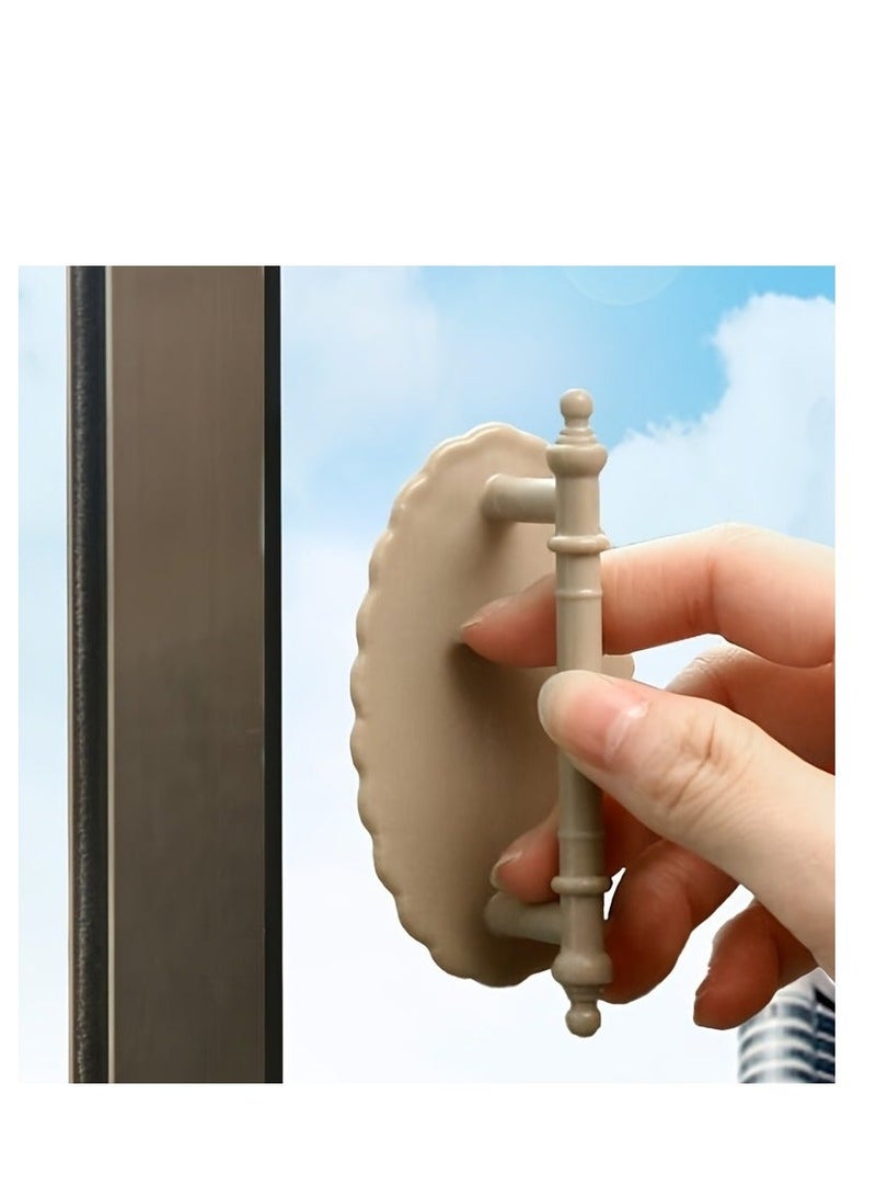 1pc Strong and Punch-Free Cabinet Door Handle for Wardrobes and Glass Doors - Easy Push-Pull Sliding and Nail-Free Installation  - Image 3