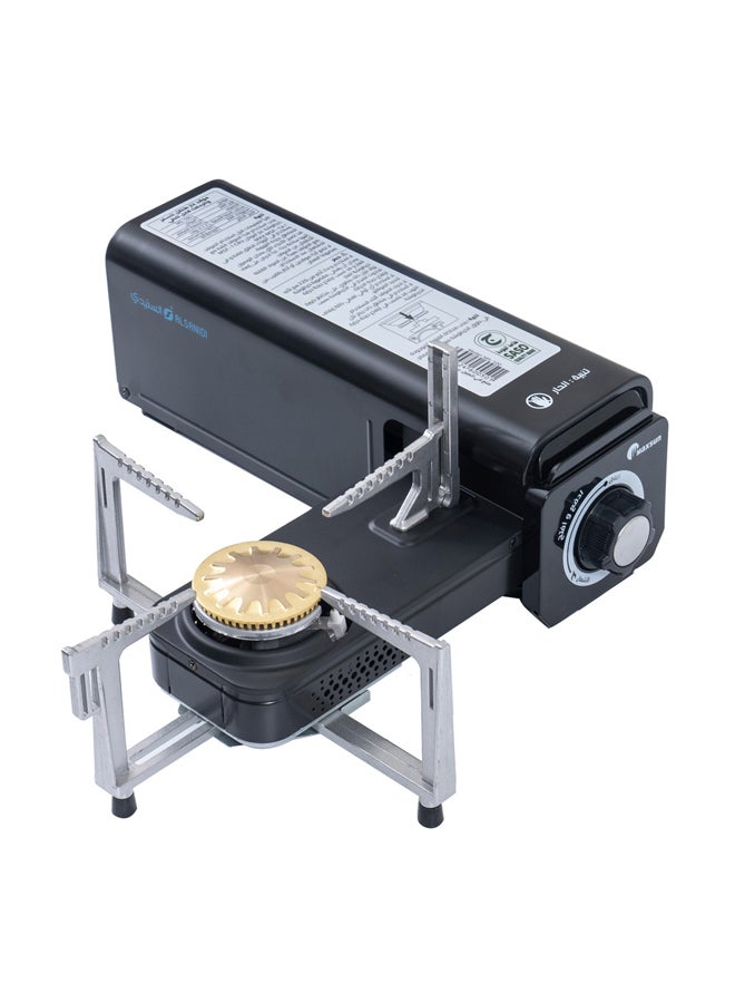 Maxsun, Portable gas stove for travel and trips, Outdoor cooking gas stove, Black, Size31.9*12.8*11.3Cm - Image 3