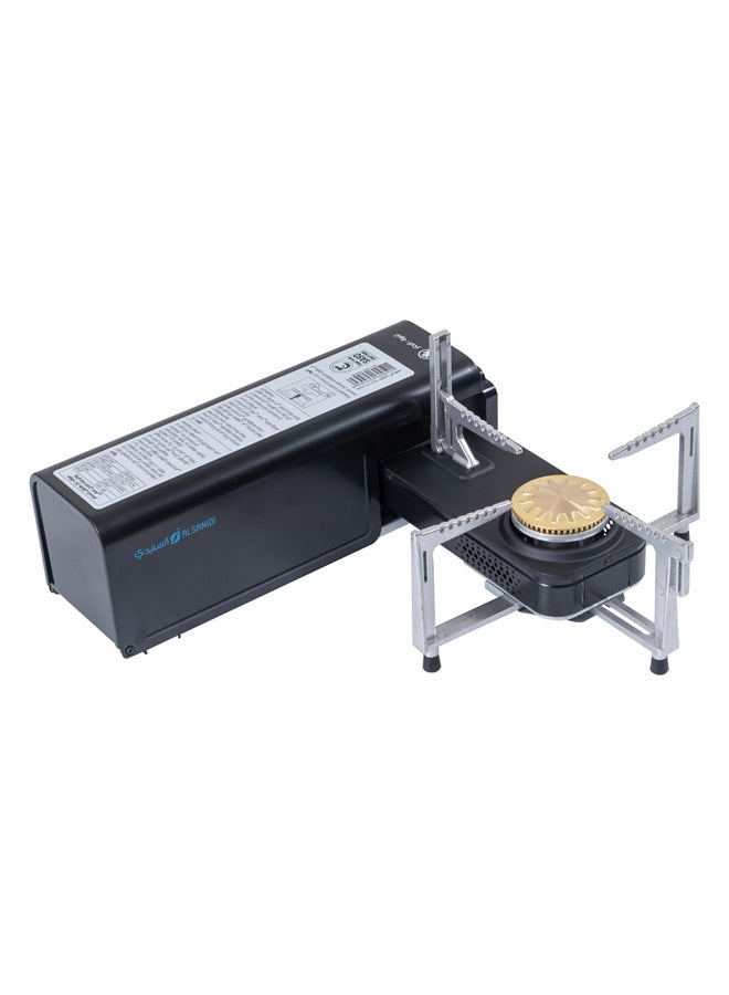 Maxsun, Portable gas stove for travel and trips, Outdoor cooking gas stove, Black, Size31.9*12.8*11.3Cm - Image 1