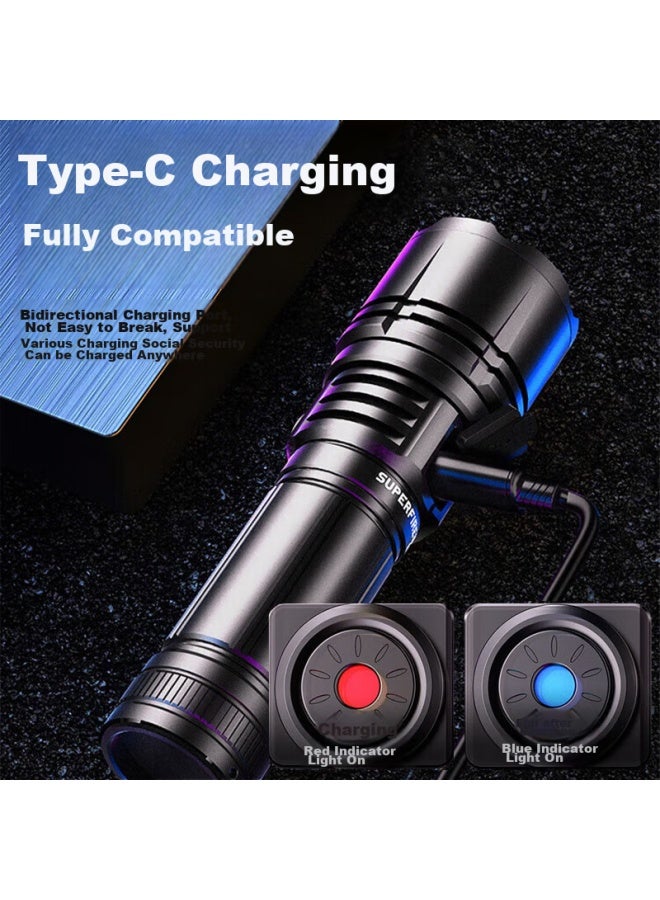 SupFire Rx50 Flashlight, High Brightness, Zoomable, Long-Lasting Battery, Outdoor Survival, Ultra-Bright, Long-Range, For Military, Outdoor, Home, And Cycling Use - Image 5