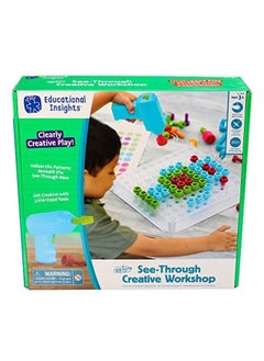Educational Insights Design & Drill Seethrough Creative Workshop 136 Piece Set With Drill Toy Kids Drill Sets Stem Toy Ages 3+  - Image 2