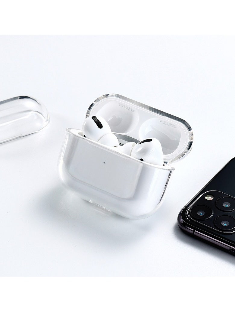 Generic - AirPods Pro 2 Bluetooth Headset Transparent Protective Cover, Shockproof Lock Buckle Cover, Front Led Visible - Image 1