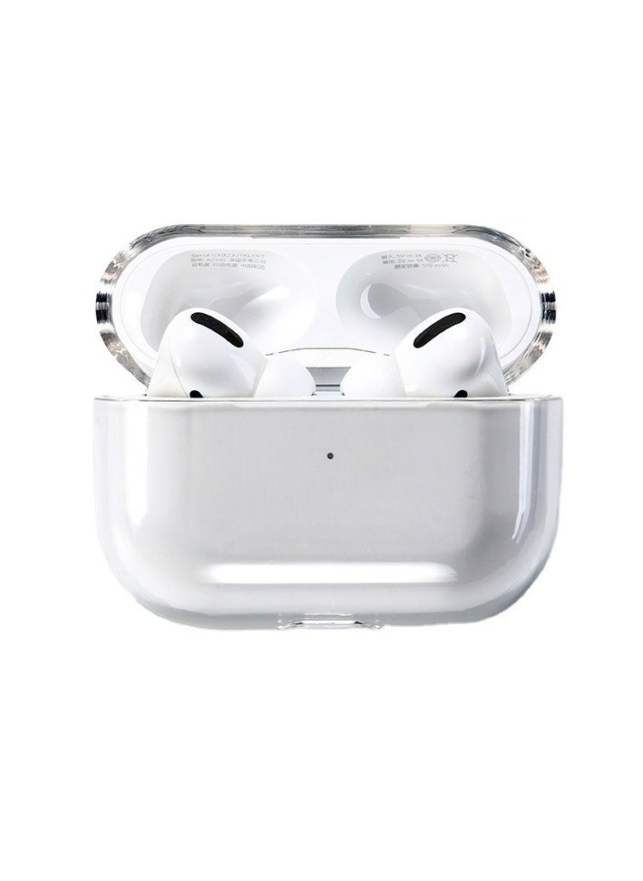Generic - AirPods Pro 2 Bluetooth Headset Transparent Protective Cover, Shockproof Lock Buckle Cover, Front Led Visible - Image 1