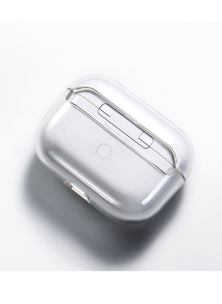 Generic - AirPods Pro 2 Bluetooth Headset Transparent Protective Cover, Shockproof Lock Buckle Cover, Front Led Visible - Image 1