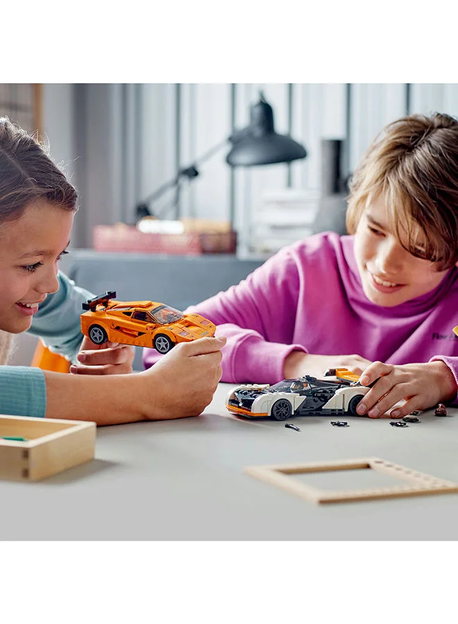 LEGO Speed Champions McLaren Solus GT & McLaren F1 LM 76918 Race Car Models; Building Toy Set for Car Enthusiasts and Kids Aged 9+; Includes 2 Collectible Car Toys and 2 Driver Minifigures (581 Pieces) LEGO