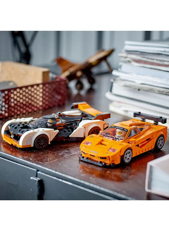 LEGO Speed Champions McLaren Solus GT & McLaren F1 LM 76918 Race Car Models; Building Toy Set for Car Enthusiasts and Kids Aged 9+; Includes 2 Collectible Car Toys and 2 Driver Minifigures (581 Pieces) LEGO