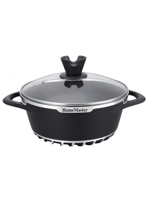 Non-Stick Coated Die-Cast Pot With Glass Lid 32 cm