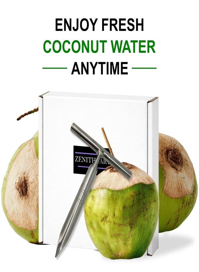 ZenithCart Heavy Duty Food Grade Stainless Steel Tender Green Coconut Opener, Pack of 1 - Image 4