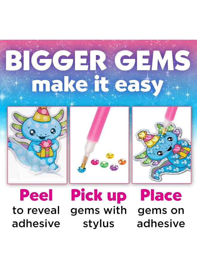 Creativity for Kids Big Gem Diamond Painting Kit: Axolotl Stickers & Suncatcher Kit - Boys and Girls Art & Craft, Axolotl Toys and Gifts for Kids (Ages 6+) - Image 5