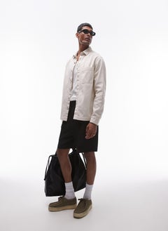 TOPMAN Relaxed Fit Button Through Oversized Shirt  - Image 4