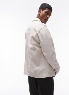 TOPMAN Relaxed Fit Button Through Oversized Shirt  - Image 2