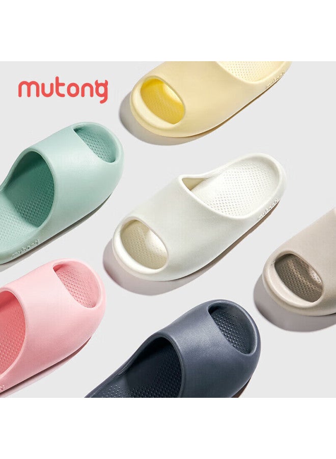 Shepherd Boy Mutong Children's Slippers, Summer Sandals, Baby Home Shoes, Boys And Girls Parent-child Bathroom Slippers, Clay Coffee Color, Size 280 - Image 2