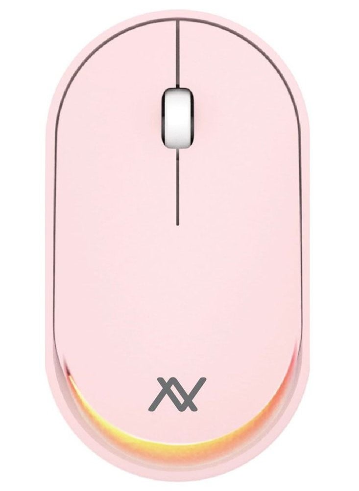 L'avvento - L'avvento (MO18P) Dual Mode Bluetooth - 2.4GHz Mouse with Re-Chargeable Battery - Pink - Image 1
