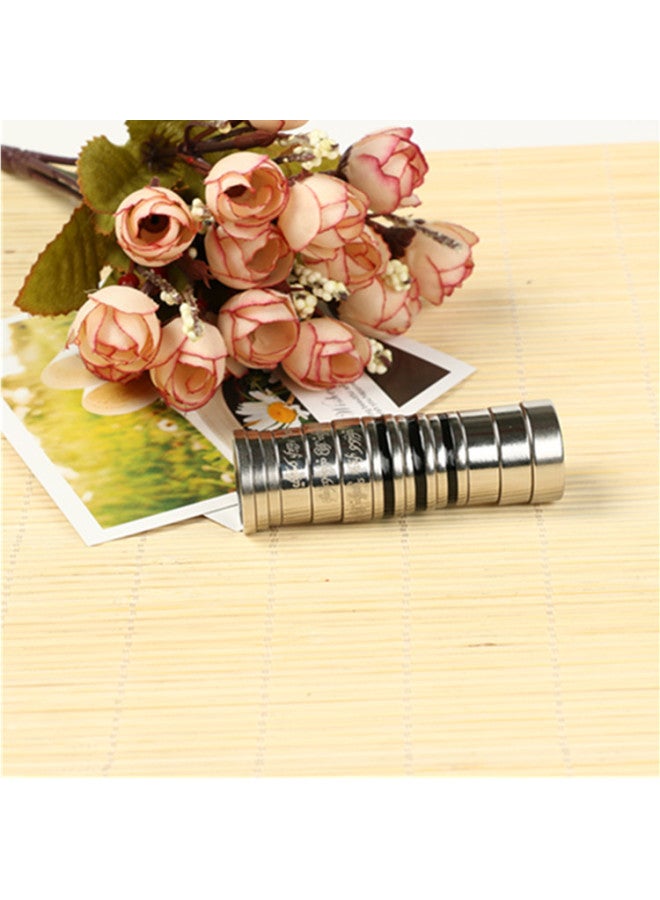 Magic Props Magnetic Ring Single Ring Magnetic Ring Magnet Ring Black Strip Strong Magnetic Ring Magnetic Ring Spot-Color:Silver Arc Small  - Image 3