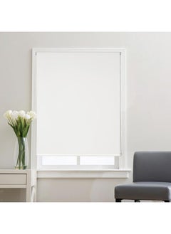 Modern and Elegant Design Plain Blackout Roller Blinds White 240 x 240cm HZLX20210034